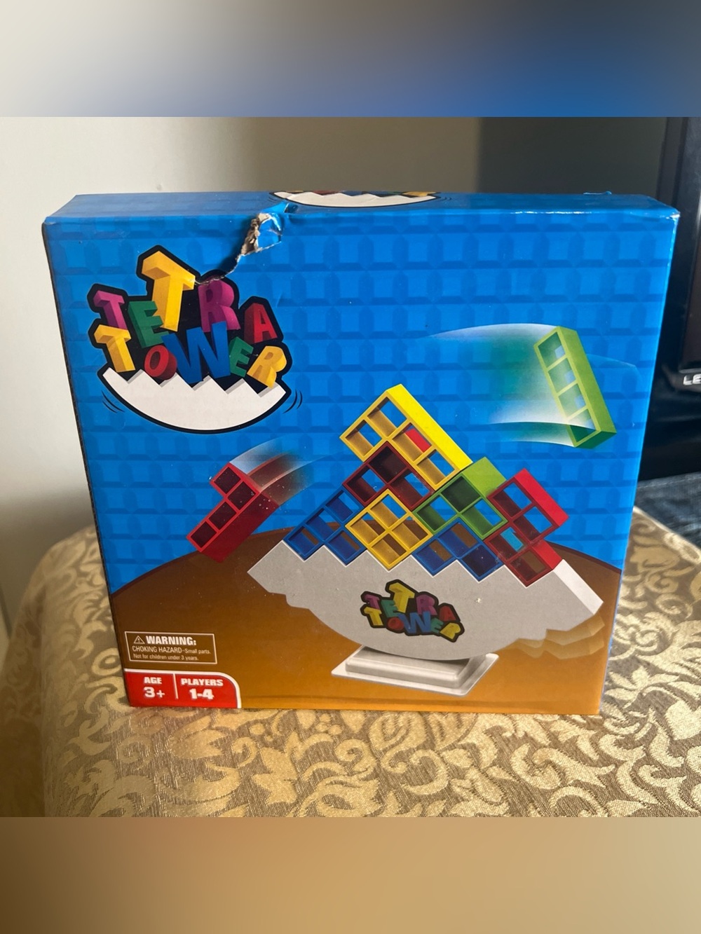 Tetra Tower Stacking Game, Fun Balance Building Blocks Board